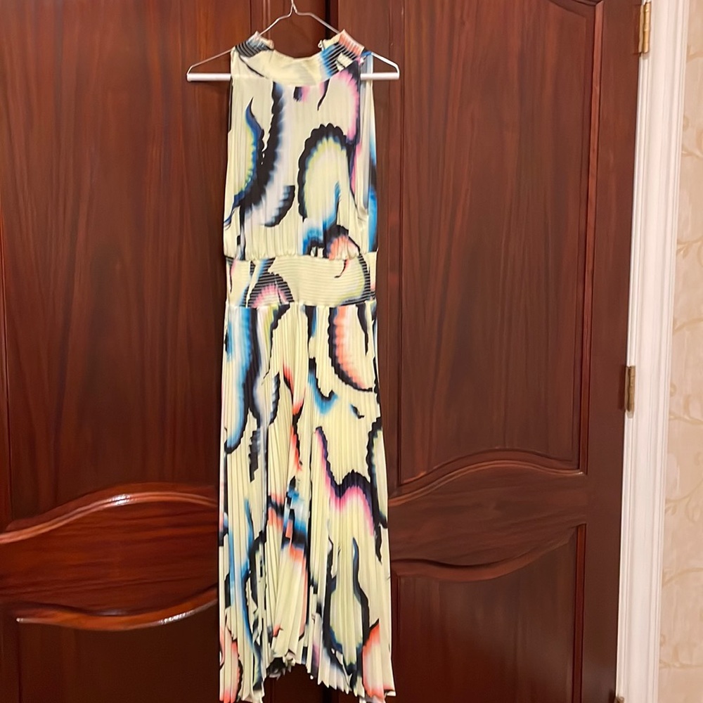Beautiful ALC lined sleeveless pleated dress